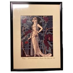 Paula Mae Green ‘95 Art Deco Original Print